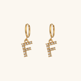 Wilhemina Initial Letter Earrings