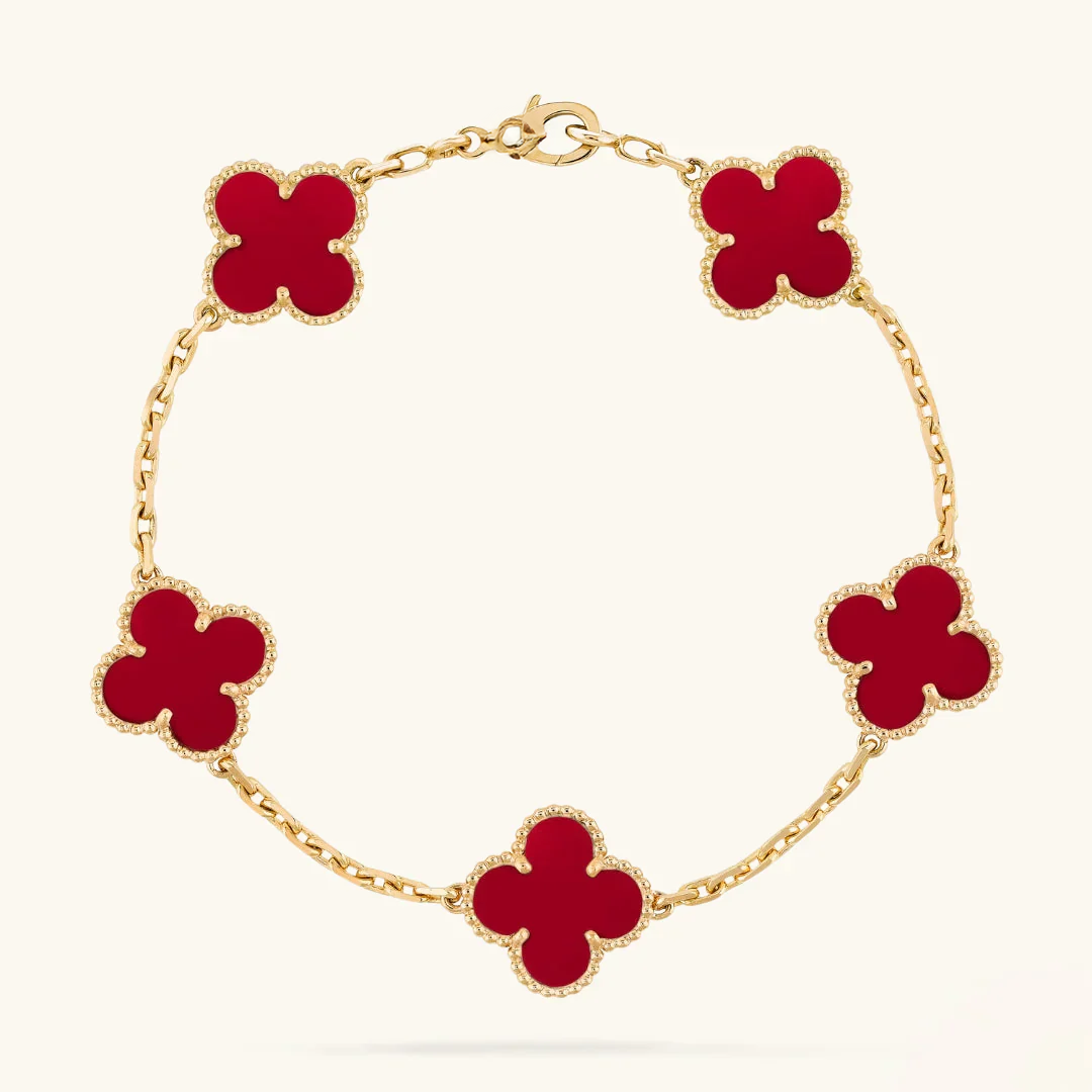 Clover Bracelet Red
