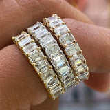 Cubic Ring Gold